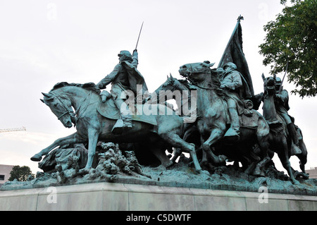 Washington DC - La colline du Capitole : Général Ulysses S. Grant Memorial - Cavalry Group Banque D'Images