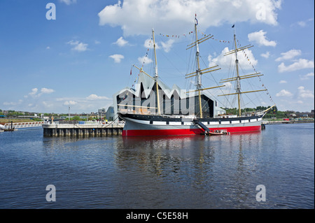 La Fiducie Maritime Clyde administré Tall Ship Glenlee amarré au Riverside Museum nouvellement construit sur la rivière Clyde à Glasgow Banque D'Images