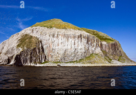 Le sud de l'aspects de célèbre île écossaise Ailsa Craig située à l'extrémité sud de l'estuaire de la Clyde à l'ouest de l'Écosse Banque D'Images