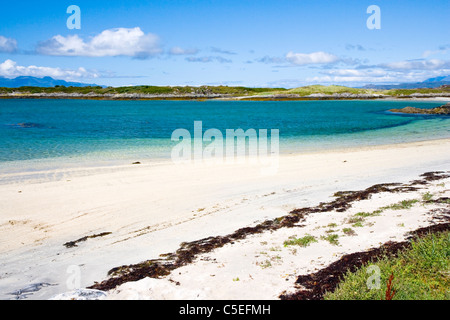 Le Silver Sands de Morar à Portnaluchaig Traigh près de Arisaig;;Ecosse Banque D'Images