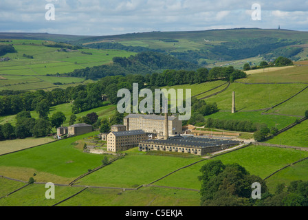 L'avoine Royd, Mill Valley Luddenden Calderdale West Yorkshire Angleterre, Royaume-Uni, transformé aujourd'hui en appartements Banque D'Images