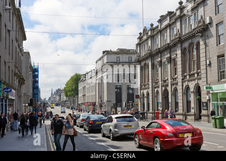 Union Street, au centre-ville, Aberdeen, Écosse, Royaume-Uni Banque D'Images