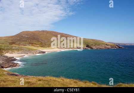 Mingulay Bay sur l'île déserte de Mingulay dans les Hébrides extérieures, en Écosse Banque D'Images