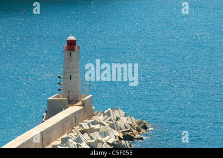 Phare de Nice, France Banque D'Images