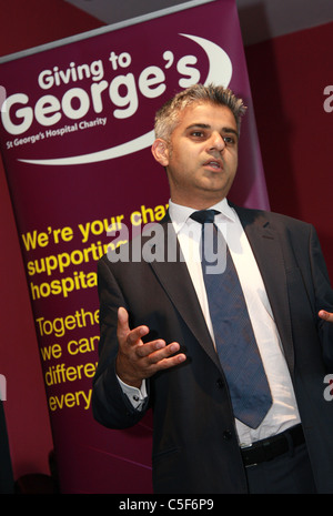 Sadiq Khan MP Travail. Le maire de Londres 2016 Banque D'Images