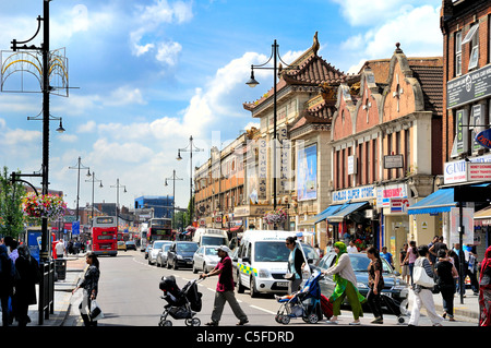 South Road, Southall West London Banque D'Images