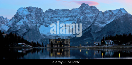 L'altitude élevée de l'asthme pédiatrique Centre à Misurina Pio XIIÂ° Institut au lac de Misurina, Misurina, Dolomites, Italie Banque D'Images