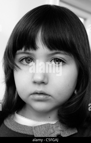 fille de 5 ans Banque D'Images