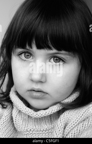 fille de 5 ans Banque D'Images