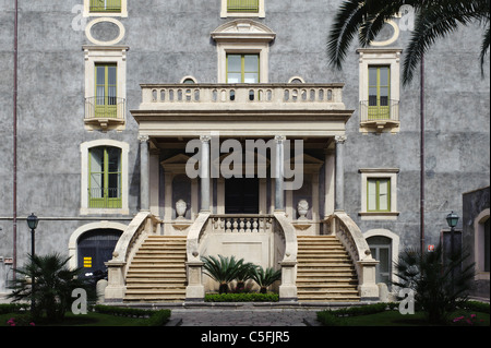 Palazzo San Giuliano (université) à Catane, Sicile, Italie Banque D'Images