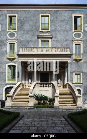 Palazzo San Giuliano (université) à Catane, Sicile, Italie Banque D'Images