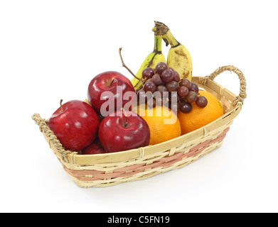 Fruits en panier Banque D'Images