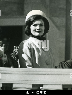 JACQUELINE Kennedy (1929-1994) à l'investiture de John F. Kennedy 20 Janvier 1961 Banque D'Images