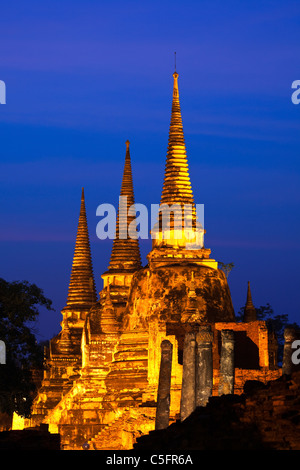 Wat Phra Si Sanphet, Ayuthaya, Thaïlande Banque D'Images