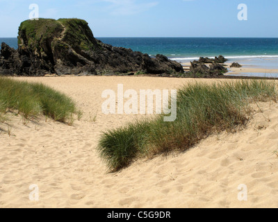 Le Pouldu Plage Bretagne France Banque D'Images