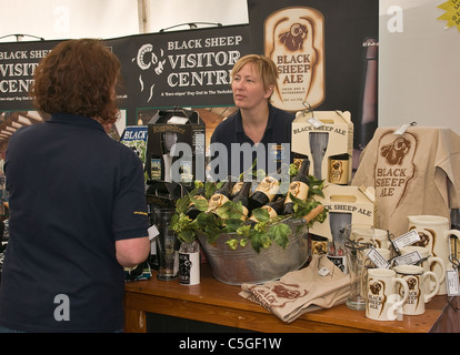 Black Sheep Brewery stand au Festival annuel de la nourriture et des boissons à Leyburn dans Yorkshire du Nord Banque D'Images