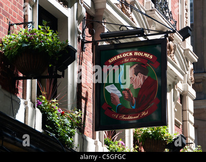 Le Sherlock Holmes, pub et restaurant, London, UK Banque D'Images