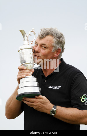 DARREN CLARKE RESPONSABLE OPEN 2011.ROYAL ST GEORGE'S SANDWICH KENT ENGLAND 17 Juillet 2011 Banque D'Images