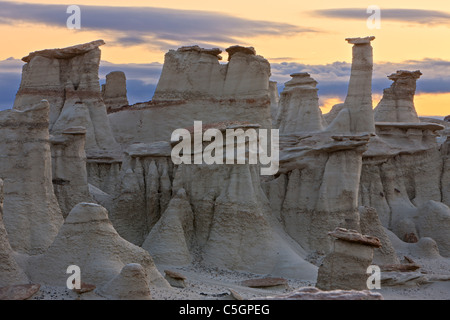 Bisti & De Na Zin Désert, New Mexico, USA Banque D'Images