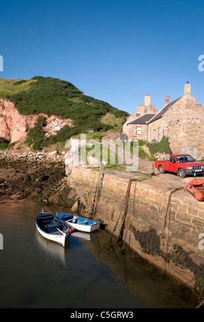 Cove Harbour avec des petites embarcations de pêche côtière Banque D'Images