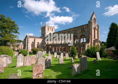 Jedburgh Abbey de l'arrière Banque D'Images