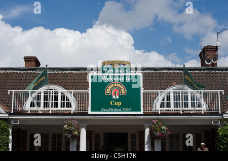 Courses hippiques à l'hippodrome de New York le jour de la course Banque D'Images