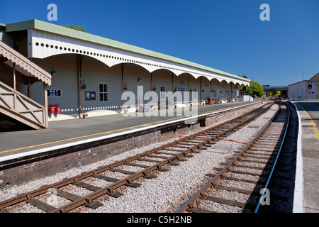 Churston Station sur le Dartmouth Steam Railway, Devon, Angleterre, Royaume-Uni Banque D'Images