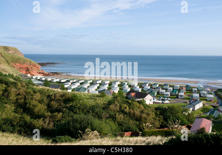 Pease Bay Caravan Park Banque D'Images