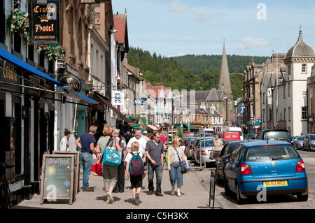 Peebles High Street Banque D'Images