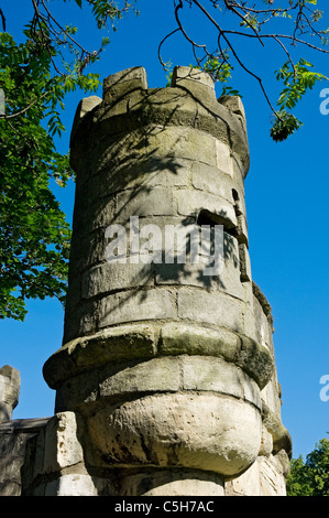 Gros plan sur les remparts de la ville de Turret Été York North Yorkshire Angleterre Royaume-Uni GB Grande Grande-Bretagne Banque D'Images