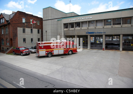 Unité de matières dangereuses à l'extérieur de Toronto fire station 332 toronto ontario canada Banque D'Images