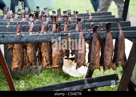 Arbroath Smokies a vendre Inveraray Highland Games Banque D'Images