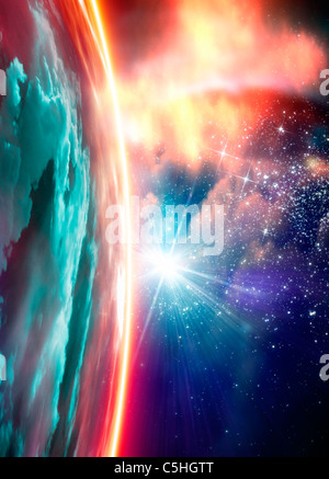 Planète Inconnue, artwork Banque D'Images