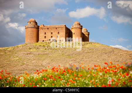 La Calahorra Castle en La Calahorra au pied des montagnes de la Sierra Nevada en Andalousie, espagne. Banque D'Images