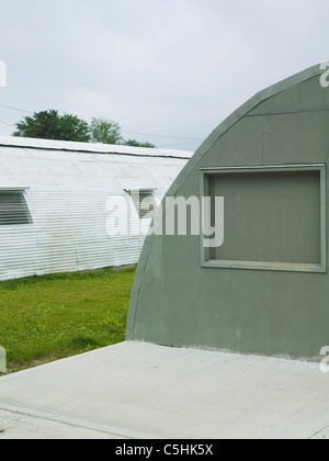 Hutte quonset à Rhode Island Banque D'Images