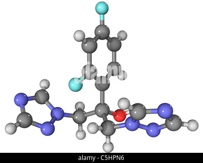 Fluconazole antifongique molecule Banque D'Images