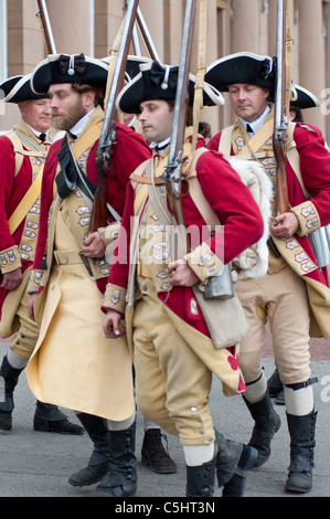 Soldats coloniaux marching in Chester, Cheshire, Royaume-Uni Banque D'Images