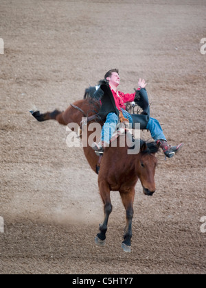 Les concurrents de rodéo au Tucson Rodeo à Tucson, Arizona..pour un usage éditorial uniquement l'autorisation de Pro Rodeo Cowboy s Banque D'Images