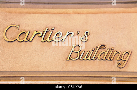 Cartier's Building, 5e Avenue, New York City Banque D'Images