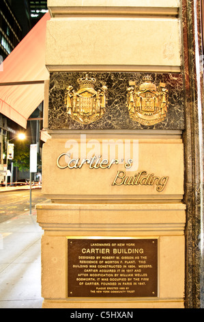 Cartier's Building, 5e Avenue, New York City Banque D'Images