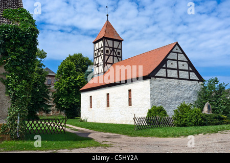 Mahlenzien église du village, village de Kirchmoeser, Brandenburg an der Havel, Brandebourg, Allemagne, Europe Banque D'Images