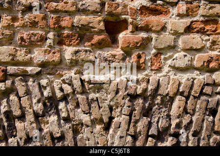 Mur de briques historique et la texture d'arrière-plan Banque D'Images
