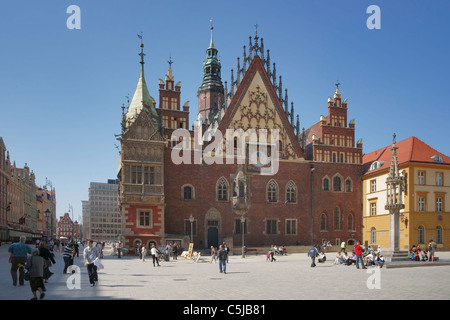 Rathaus Breslau | Wroclaw guildhall Banque D'Images