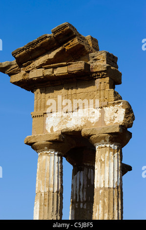 (Dioskur-Temple Diuoscuri Tempio dei) en 10137 TURIN (Agrigento), Sicile, Italie Banque D'Images