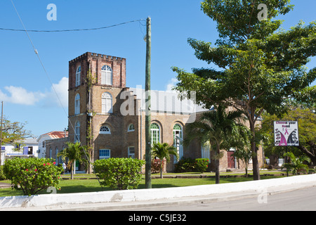 Vue extérieure de St. John's Anglican Cathedral, construite en 1812 à Belize City, Belize Banque D'Images