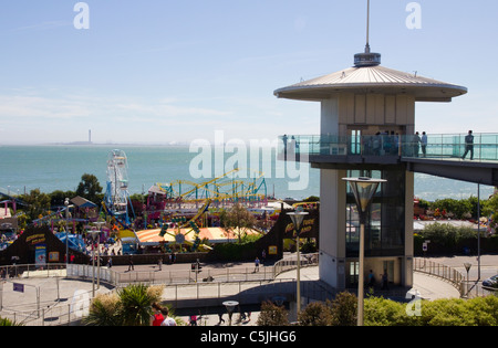 Vue à Westcliff on Sea Essex Banque D'Images