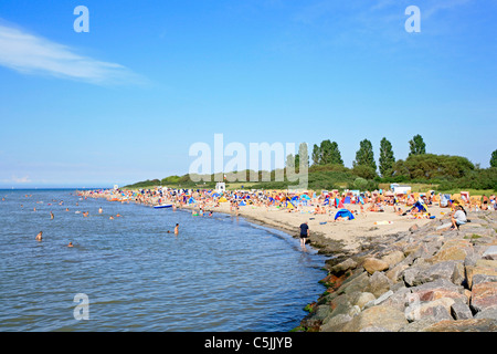 Plage de Timmendorf, l'île de Poel, côte de la mer Baltique, 1, le nord de l'Allemagne Banque D'Images