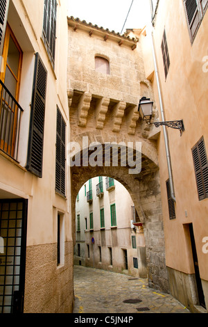 Arcades de Barrio Los Patios Calatrava à Majorque à Palma de Majorque Îles Baléares Banque D'Images