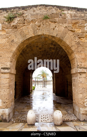 Arcades de Barrio Los Patios Calatrava à Majorque à Palma de Majorque Îles Baléares Banque D'Images