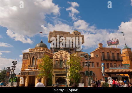 Le Hollywood Tower Hotel ( Tour de la terreur ride ) au Walt Disney Studios à Disneyland Paris en France Banque D'Images